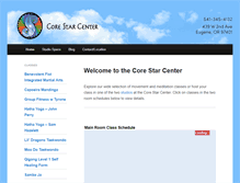 Tablet Screenshot of corestarcenter.com